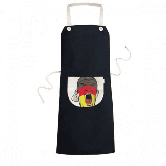 Germany Flag Makeup Head Screang Cap Apron Bib Sarong Cooking Baking Kitchen Pocket Pinafore