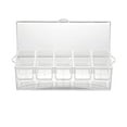 thumbnail image 2 of Xihbxyly Bandeja para Condimentos con Hielo, 5 Compartimentos Extraíbles, Diseño Transparente, Mantiene Los Alimentos Frescos, Uso Interior y Exterior, Caja de Condimentos de Frutas Desmontable, Fáci, 2 of 7