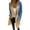 Blue S, variant on Women Spring Fall Coat Denim Jacket Overcoat Patchwork Double-breasted with Flap Pockets Colorblock Mid Length Lady Overcoat
