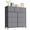 Blue Gray, variant on Simenmax 9 Drawers Dresser for Bedroom, Tall Fabric Closet Chests Organizer Tower Furniture with Wooden Top Metal Frame for Clothes, Room, Living Room, Hallway, Entryway,Black