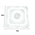 thumbnail image 4 of 4pcs Embroidered Lace Placemats Vintage Crochet Table Mat for Wedding Cup Vase, 4 of 11