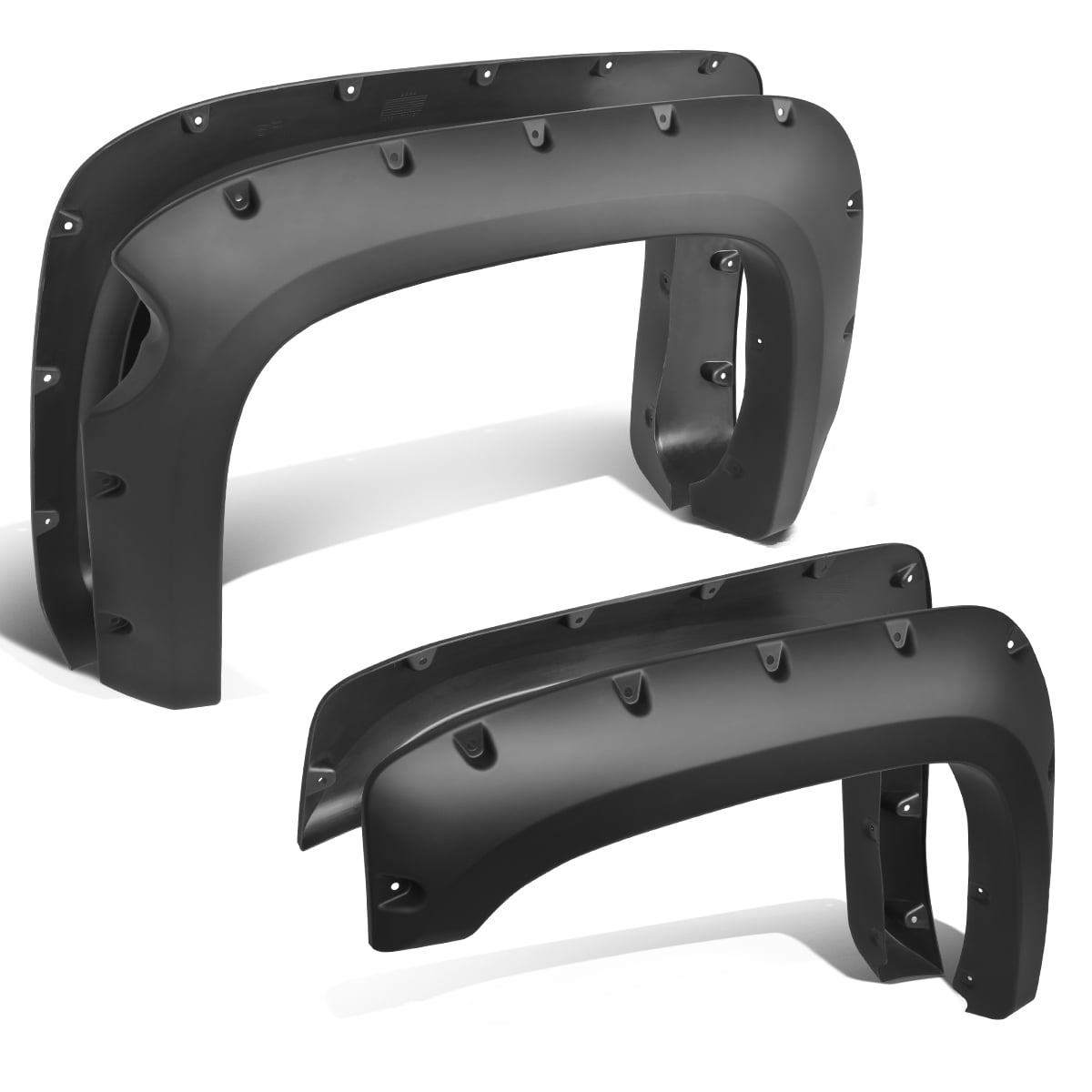 MATTE WHEEL FENDER FLARES KIT TIRE COVERAGE FOR 07-13 CHEVY SILVERADO FLEETSIDE MATTE WHEEL FENDER FLARES KIT TIRE COVERAGE FOR 07-13 CHEVY SILVERADO FLEETSIDE