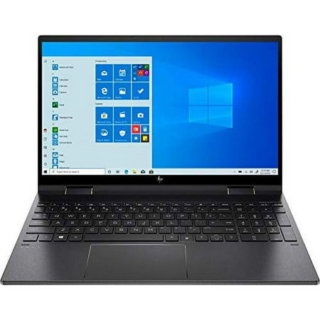 Newest HP ENVY x360 2-in-1 15.6" FHD IPS Touch-Screen Laptop, 6 Core AMD Ryzen 5-4500U, Backlit Keyboard, Fingerprint Reader, Webcam, HDMI, USB-C, WiFi 6, Black, Windows 10 (32GB RAM | 512GB PCIe SSD)