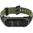 thumbnail image 2 of KOMI Watch Band Compatible with Xiaomi Mi Band 8 / Mi Band 7 6 5 / Mi Band 4 3, Replacement Silicone Strap for Mi Band 8 7 6 5 4 3 Smartwatch Women Men Black-Army Green, 2 of 7