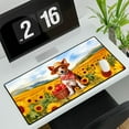 thumbnail image 3 of Vintage Toy Fox Terrier Says Hello Mother's Day Summer Sunflower Field Desk Mat Full Keyboard Mouse Pad Dog Lover Large Mousepad - 12005, 3 of 5