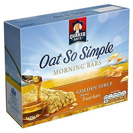Quaker Oats Oat So Simple Morning Bars Golden Syrup Bars 5 X 35G