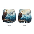 thumbnail image 5 of Lsque Iceberg Bald Eagle Printed Women's Running Shorts with Liner Pockets,Elastic Quick Dry Workout Athletic Gym Yoga Shorts,Womens High Waist Shorts-X-Large, 5 of 9
