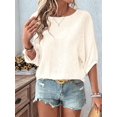 thumbnail image 3 of Mawalde Women'S Tops 3/4 Sleeve T-Shirts Cute Crewneck Basic Business Tees Blouses  S, 3 of 8