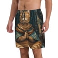 thumbnail image 2 of Fotbe Surreal Meditating Cat Trajes de Baño Estampados para Hombre, Shorts de Verano de Secado Rápido, Ropa de Playa, Bañadores-XX-Large, 2 of 6