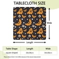 thumbnail image 2 of Halloween Themed Table Cover with Elastic Edge 34x34 Inch Square - Features Spooky Ghosts and Pumpkins Pattern for Seasonal Decor, 2 of 6
