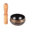 thumbnail image 3 of Cuenco de canto de Buda juego de cuencos cantores ligeros con acabado brillante palo de madera de melocotón de 8 cm de diámetro para curación espiritual ANGGREK Otros, 3 of 7