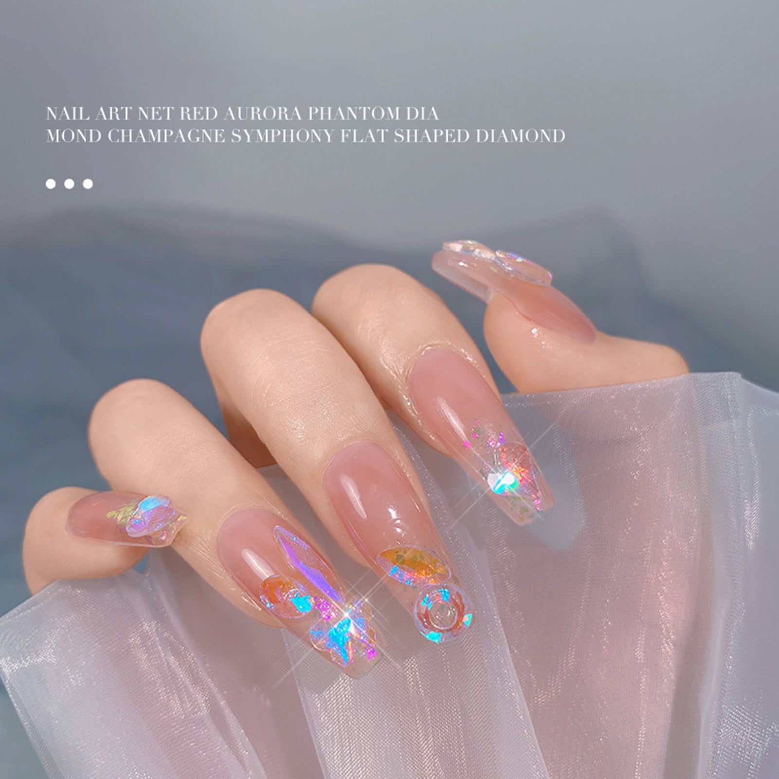 1440Pcs Nail Art Mini Rhinestones 3D Glass Crystal Gems DIY Manicure Decor  Tool