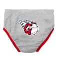 thumbnail image 4 of Infant Red/Heather Gray Cleveland Guardians Little Slugger Two-Pack Bodysuit Set, 4 of 5