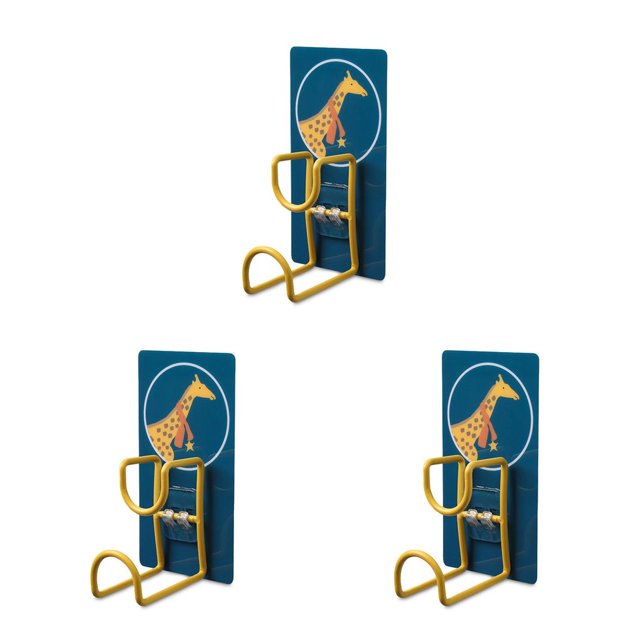 Wosthever Gancho de montaje en pared Sin perforaciones Ahorre espacio Colgador impermeable Patrones de dibujos animados sin rastro Ventosa Baño Type1 NO1
