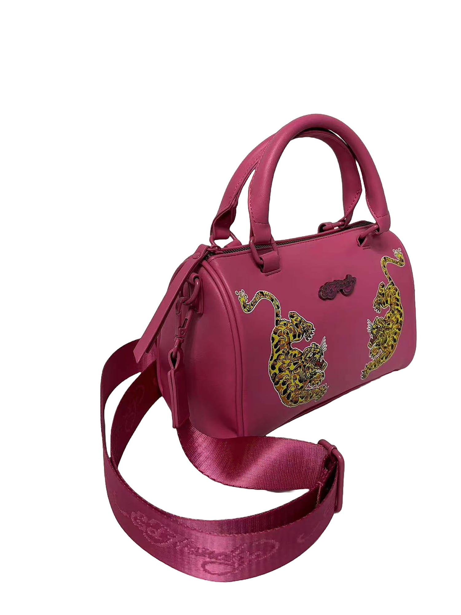 Ed Hardy Women's Arie Small Satchel Crossbody Bag, Fuchsia