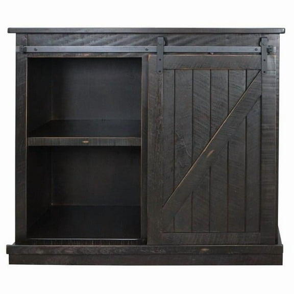 American Heartland 47 in. Rustic Tall Quaint TV Stand, Rustic Red