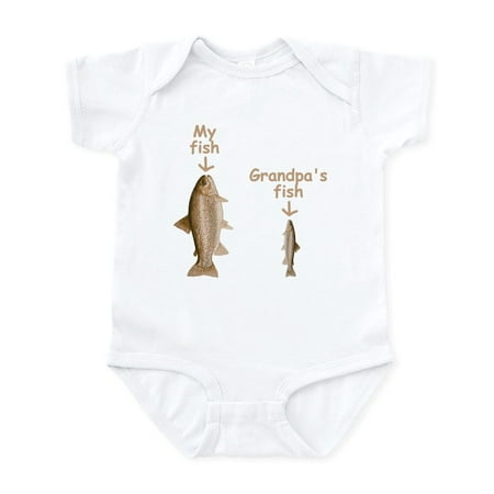 

CafePress - My Fish Grandpas Fish - Baby Light Bodysuit Size Newborn - 24 Months
