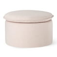 thumbnail image 1 of Maven Lane Lyra Contemporary Ottoman in Cream Fabric Upholstery, 1 of 6