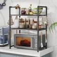 thumbnail image 3 of Kitchen Storage Rack Microwave Shelf Condiment Organizer Shelf Multi-Layer Simple Countertop Tidying Shelves Kitchen Accessories, 3 of 9