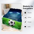 thumbnail image 3 of Soccer Blanket - Soft, Fuzzy & Warm - 60x80 Inches Flannel Throw Blankets for Bed, Couch - Colorful Sports Throws Gift for Men, Women, 3 of 6