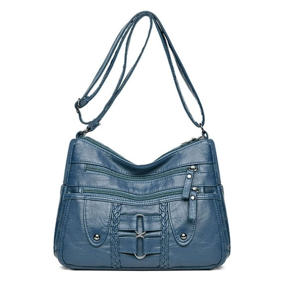 GASTROPOD Crossbody Bags for Women Soft Pu Leather Purses and Handbags Multi Pocket Shoulder Bag Side Bags for Women (Blue)