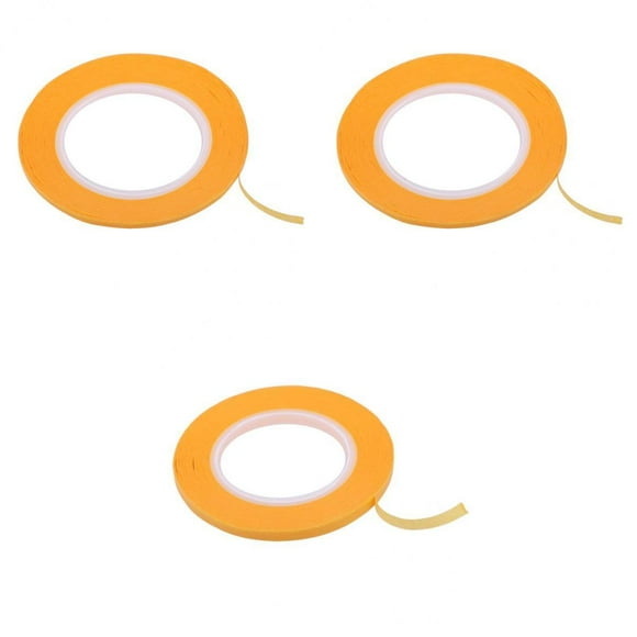 3pcs Paint Masking Tape Model Adhesive Tapes 2mm 3mm 6mm