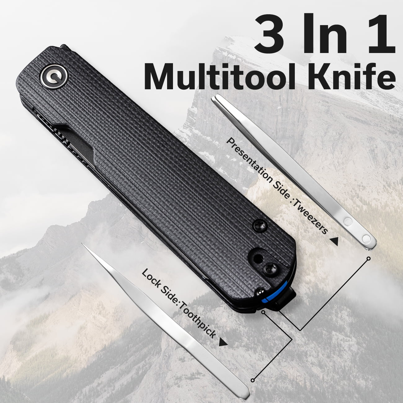 CIVIVI Pocket Folding Knife Sendy 2.83" Nitro-V Blade C21004B-2