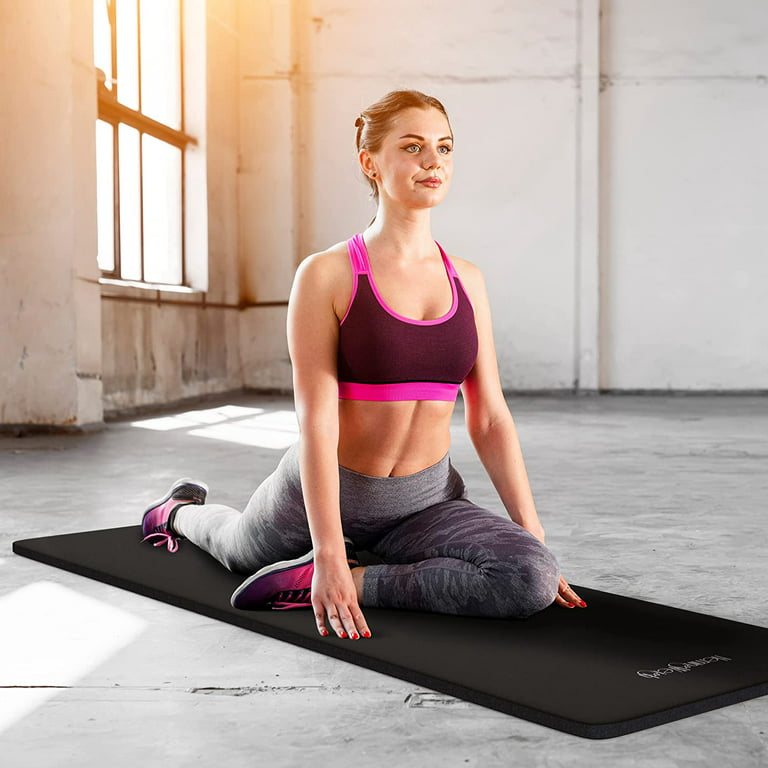 Hemingweigh Yoga Mat Thick, 1 Thick, Non-Slip Exercise Mat for