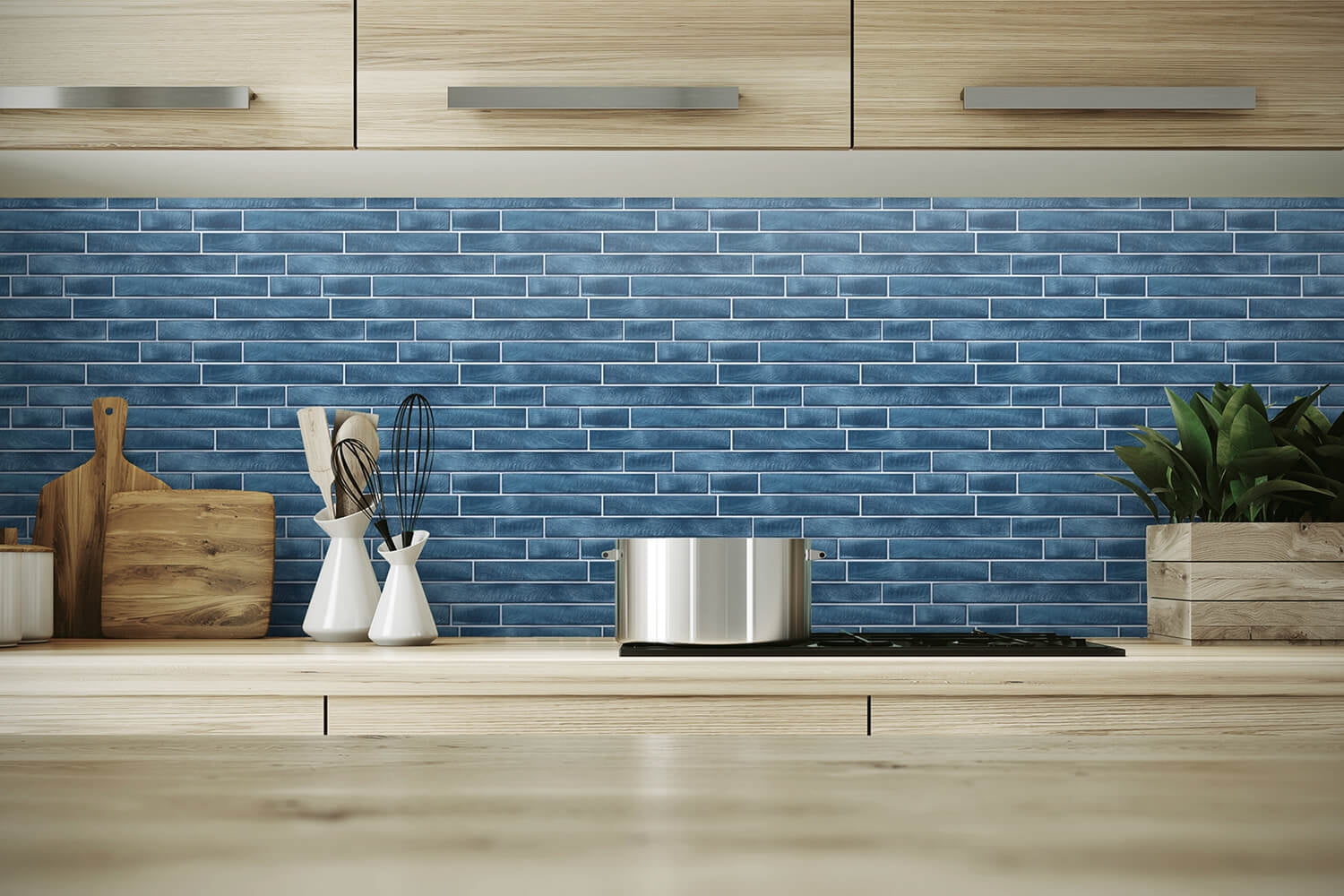 NextWall Brushed Metal Tile Peel and Stick Wallpaper