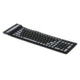 thumbnail image 1 of Teclado inalámbrico 2.4G 107 teclas Teclado portátil plegable de silicona suave a prueba d Abanopi Teclado, 1 of 6