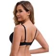thumbnail image 2 of DARING DIVA Lace Bras Deep V Plunge Adjustable Straps Triangle Bralette S Black, 2 of 6