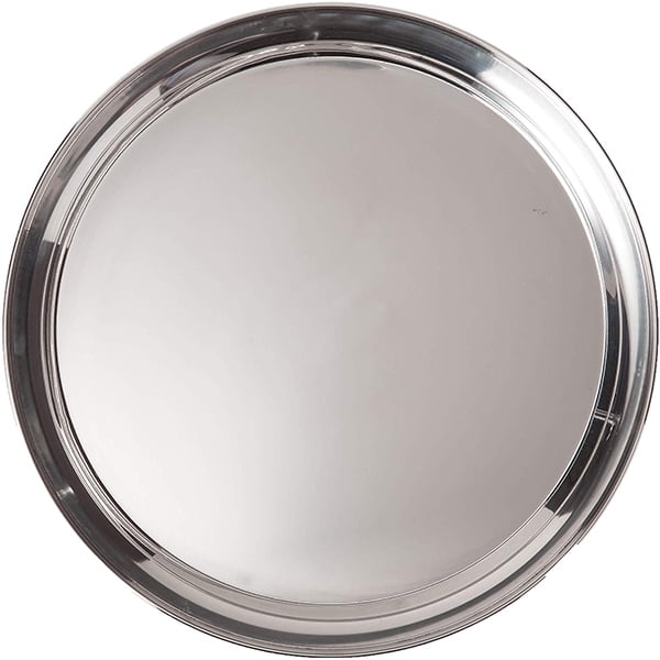 12 Round Stainless Steel Serving Tray Pack Of 24 Com Round Stainless Steel Serving Tray Pack, 24 Round Coffee Table Tray
