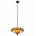 thumbnail image 2 of Meyda Tiffany 194675 Craftsman Prime 2 Light 16" Wide Pendant - Bronze, 2 of 7