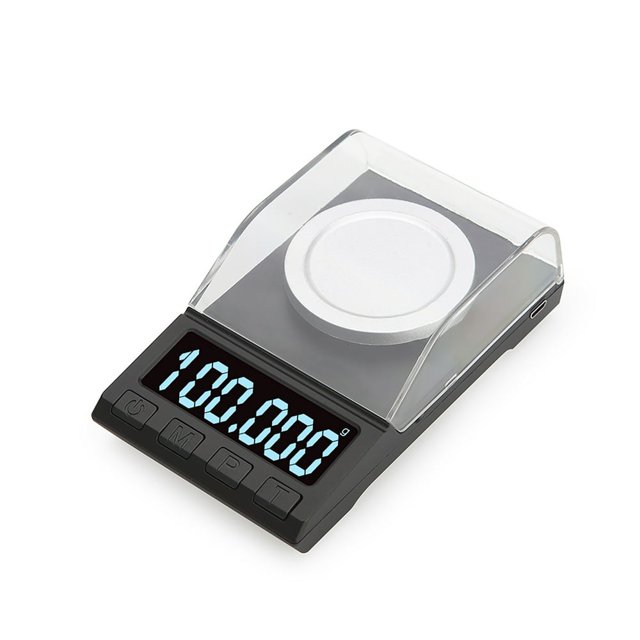 LOVEVER Portable Digital Scale Gold Jewelry Scale Powder Scale Pocket Professional Digital Milligram Scale High 100g*0.001g DH-8068