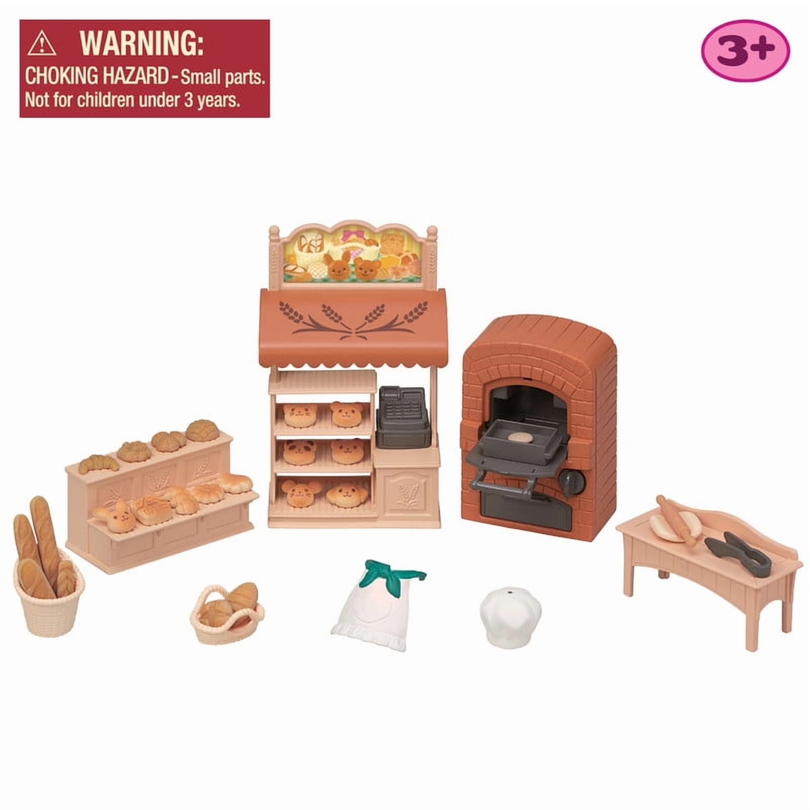 Calico Critters Bakery Shop Starter Set, Dollhouse Playset with Furniture and Accessories