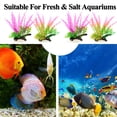 thumbnail image 4 of Plantas acuáticas de algas marinas artificiales para acuario, decoración de plantas de pecera de plástico, 2 piezas., 4 of 5