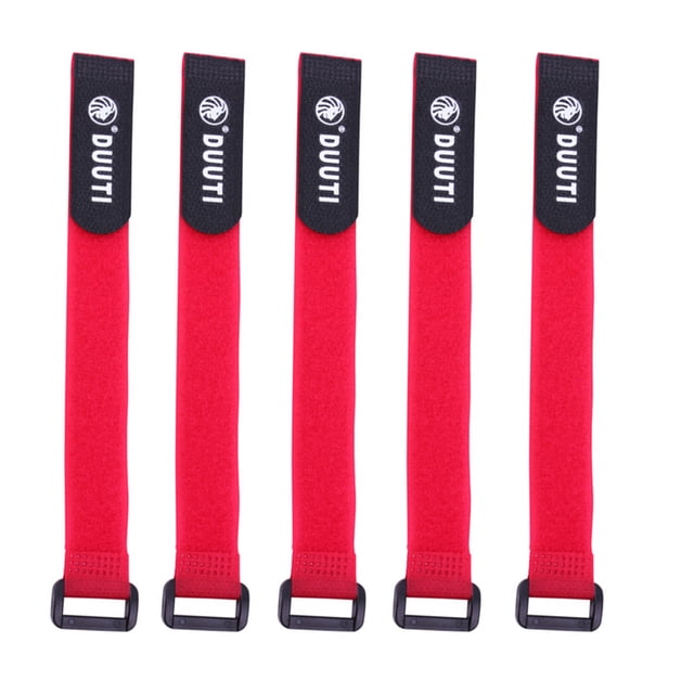 5pcs Sports Cycling Riding Adjustable Nylon Bicycle Handlebar Seatpost Tie Straps Accessories