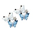 thumbnail image 3 of FONWILYO 2Pcs Unique Car Scent Clips Blue Butterfly Shaped Alloy Car Air Freshener For Car Use, 3 of 5