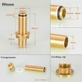 thumbnail image 3 of Faucet accessories lengthen fixed high foot, 55/80/110mm brass basin faucet fitting water tap male thread bathroom installation, 3 of 4