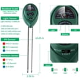 thumbnail image 2 of Apuakthei Medidor de humedad del suelo: kits de prueba de suelo 3 en 1 con probador de humedad/luz/pH del suelo, kit de herramientas de jardinería para plantas, adecuado para interiores y exteriores,, 2 of 7