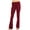 Cabernet, variant on Womens Solid Foldover Lounge Flared Cotton Yoga Pants
