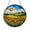 Stained Glass 5.9 Inch, variant on Floral Stained Glass Style Suncatcher with Copper Tone Frame – Window Art Decor
