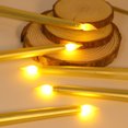 thumbnail image 4 of Luz LED de palo largo de luz sin llama para la Navidad de palo largo LED de luz de las velas de luz decorativa de palo largo, 2Pcs Oro mejor para la boda AHeartcove LED221201-0042JD, 4 of 6