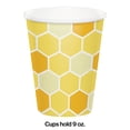thumbnail image 2 of Party Central Club Pack of 96 Yellow and White Bumblebee Baby Cups 9 oz., 2 of 2