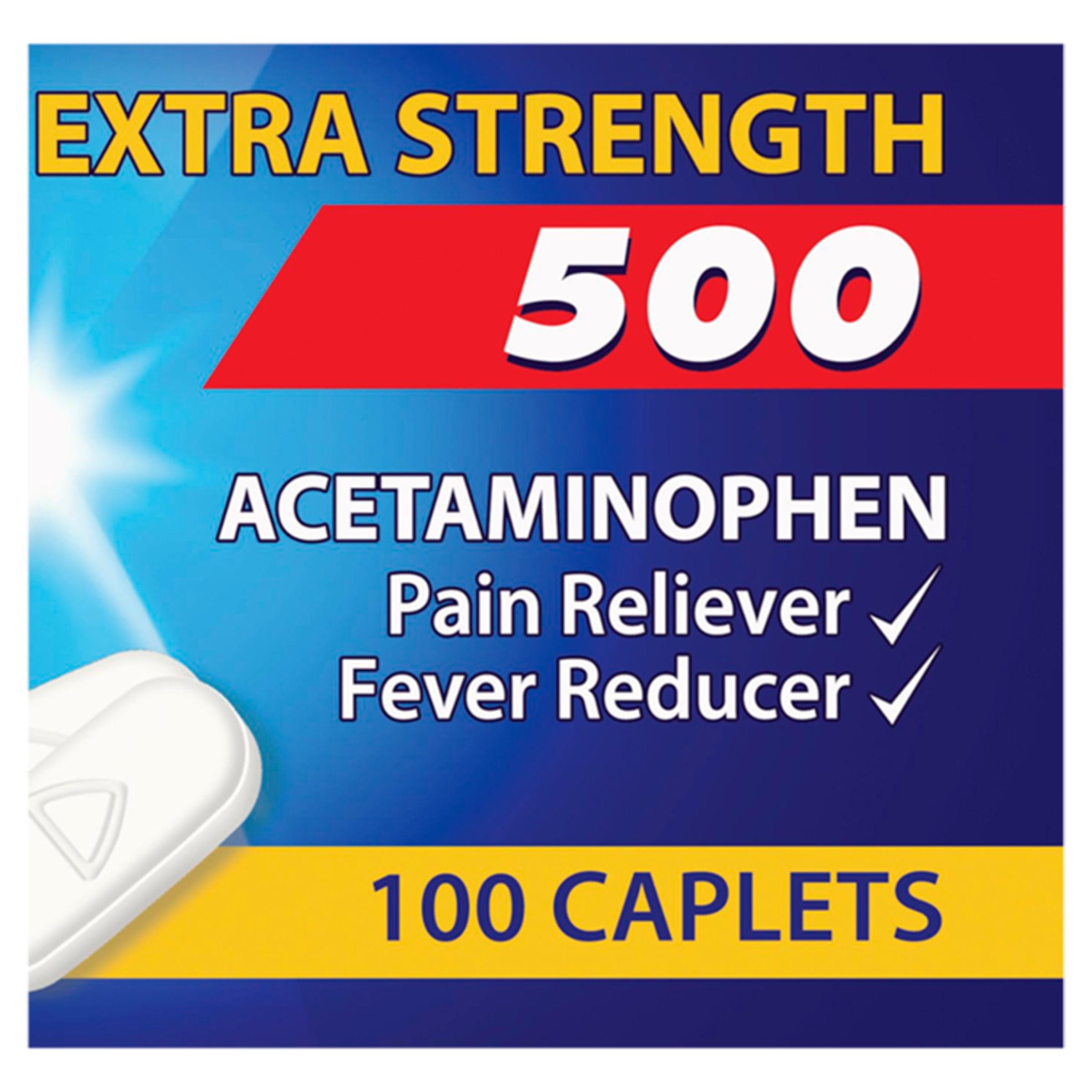 (2 pack) Panadol Extra Strength for Tough Pain Treatment, Migraine, Toothache, Menstrual Pain, 100 Caplets