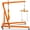 Orange, variant on Memoryfield 2 Ton Hydraulic Engine Hoist with Leveler, 4400 lb Foldable Cherry Picker Crane with 6 Casters, Yellow