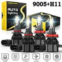 For Dodge RAM 1500 2500 3500 4500 2013 2014 2015 LED Headlight High Low Beam Bulbs 6000K White 4 Pack