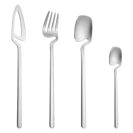 

Forks Curved Handle Can Hang Cup Spoon Fork Dessert Knife Hang Cup Spoon Hang Cup Fork Hang Cup Tableware Christmas decorations