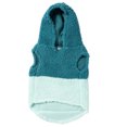 thumbnail image 2 of Justice Pet Polyester Sherpa Snowflake Dog Hoodie, Turquoise, L, 2 of 6