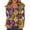 Yellow #11, variant on Dresfit Mardi Gras Shirts for Woman Graphic 3/4 Sleeve Parade T-Shirt 2026 Funny V Neck Holiday Tunic Top Plus Size Party Blouse Dark Blue 2XL